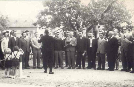 CSMTK Férfikar, Vass Lajos - Pozsonypüspöki, Szabó Klára és Takács András esküvője 1967