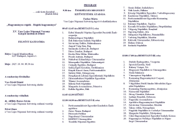 Meghívó és program 1.