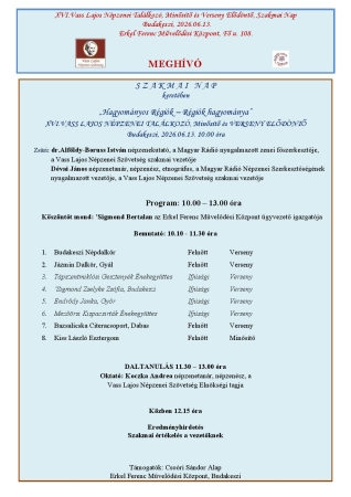 Budakeszi Elődöntő - program